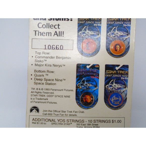Sealed Vintage 1993 Spectra-Star Star Trek Deep Space Nine Yo-Yo "Quark" #1586 - Picture 5 of 6